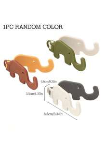 1pc Cute Elephant Folding Phone Holder Portable Mini Desktop Lazy Holder Keychain Dual-Use (Due To Shooting Angle And Magnification, The Actual Object May Differ Slightly In Size From The Photo) - Multicolor - View 5