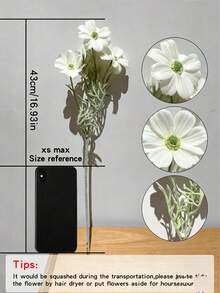 1/3/4/5/8支装人造波斯菊-波西米亚雏菊花束，四季皆宜的家居装饰，夏季婚礼和秋季感恩节餐桌摆饰，不易褪色的仿真花，适用于桌面摆设/摄影道具、房间、家居、墙面、浴室、卧室、办公桌装饰、婚礼、客厅、厨房、派对礼品、伴娘礼物 - 非植绒 - 彩色 - 查看 7