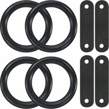 Stirrup Safety Rubber Ring & Leather Pad Replacement Kit, Durable Peacock Stirrup Replacement Ring, Suitable For Equestrian Riding - A - View 6