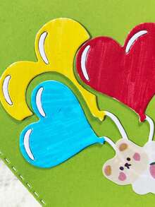 Heart-Shaped Balloon Metal Scrapbook Embossing Die Cutting DIY Photo Album Greeting Card Punching Mold Birthday - C-Silver - View 7
