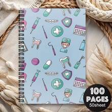 Different Teeth Spiral Notebook - Whimsical Cartoon Teeth Design, High-Quality Paper & Portable Size For Note-Taking, Studying, Creative Writing - Ideal For Students & Professionals, Notetaking Diary, Playful Design, Study Journaling, Office Workers - One Book (50 Pages, 100 Pages) - View 17