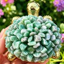 1pc Crystal Turtle Made Of Crushed Stones – An Ideal Decorative Stone For The Home, A Tabletop Ornament, And A Gift For Family And Friends. - Multicolor - View 9