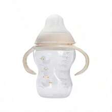 Botol Bayi PP Leher Lebar Bergambar Menarik 260ml/150ml dengan Pegangan, Botol Susu Bentuk Melengkung yang Mudah Digenggam, Botol Susu - MultiWarna - View 17