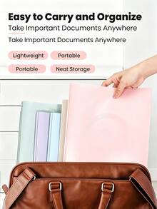 Pocket Folders (12 Pack, Soft Color Palette), Plastic Pocket Folders, Polypropylene Folders For Letter Size Documents, 2-Pocket Design, Suitable For Home, School And Office Use - A - View 7