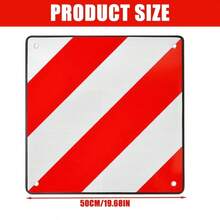 Rear Warning Sign Reflector Signal Bike Rack Motorhome Caravan NEW - A - View 3