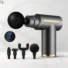 ZM Health Mini Portable Massage Gun (1 Paket) Dengan LED, Alat Pijat Fascia 6 Tingkat yang Dapat Diatur, Alat Pijat Otot Tubuh dan Punggung Genggam, Alat Pijat Fascia Tahan Lama dengan Getaran. - MultiWarna - View 12