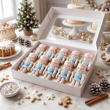 1PC Christmas Snowflake Nutcracker Silicone Mold, Soldier Fondant Mould Set For Cake Baking Decorating - Beige - View 7