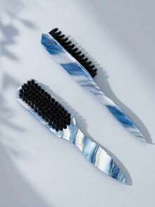 4/1 Hair Comb Set/Beard Brush Plastic Hair Brush Styling Comb Unscented Cleaning Brush Smooth Back Comb With Wide Pointed Tail Back Comb And Detangling Comb Smooth Frizz And Flyaways Create Voluminous Style Ponytail Easy Parting Suitable For Men And Women Recommended As Christmas Gift - Multicolor - View 3