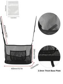 Extra Large Car Storage Bag Backseat Organizer Net For Tidying Up Backseat Items Multi-Compartment Car Storage Bag For Store Phones Documents Snacks Chargers Space-Saving For All Vehicles Men And Women Car Accessories Travel Essentials - Multicolor - View 5