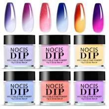 NOCIS 6-Color Dip Powder Nail Set - Acrylic Dip Powder Set, Suitable For DIY Nail Art, Spring/Summer Macaron Tones, Long-Lasting Formula, No UV Light Required - Multicolor - View 1