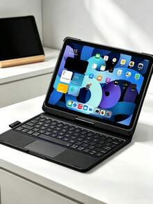 Keyboard Protective Case Compatible With Ipad Air 11/13 Inch (M3/2025/A16/11th/10th Gen) And Pro 11/12.9/13 Inch (M4/M2/6th/5th/4th Gen) And 10.9 Inch (3rd/2nd Gen) - Smart Wireless Multi-Touch Backlit Magnetic Detachable Keyboard - View 5