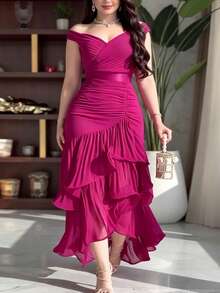 Women Formal & Evening Dresses - Hot Pink - View 1
