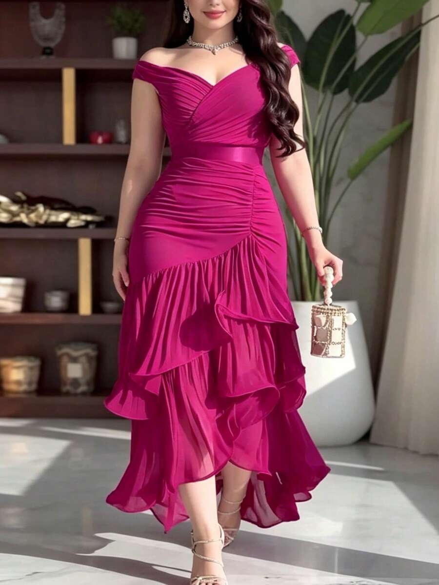 Women Formal & Evening Dresses - Hot Pink - View 1