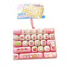 1 buah gantungan kunci liontin charm tas pasangan bentuk keycap keyboard 26 grid dengan desain hewan kartun, mainan dekompresi pereda stres untuk pelajar dan anak-anak, hadiah sempurna untuk hari libur, ulang tahun, Natal dan pesta, perlengkapan asrama, kembali ke sekolah, kebutuhan asrama (warna acak) - MultiWarna - View 9
