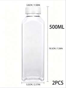 Botol Plastik Kecil dengan Tutup Ulir, Cocok untuk Cairan, Jus, Minuman Kesehatan - Botol Konsentrat Jus Jahe - Botol Mini Transparan yang Dapat Digunakan Kembali/Anti Bocor/Dapat Dibekukan, Wadah Plastik 2oz dengan Tutup - Hitam - View 27