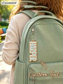 Customized Name Labels, Name Keychains, Customized Lunch Box Labels, Backpack Labels, Back To School Fashion, Christmas Gifts, Backpack Charms, Birthday Gifts, Personalized Anti-Loss Backpack Name Tags, Creative Gifts For Friends - Multicolor - View 1
