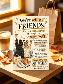 Humorous Best Friend Greeting Card, We Are More Than Just Friends Friendship Thank You Card, Women Best Friend Birthday Gift, Touching Memorial Card For Special Occasions - Multicolor - View 2
