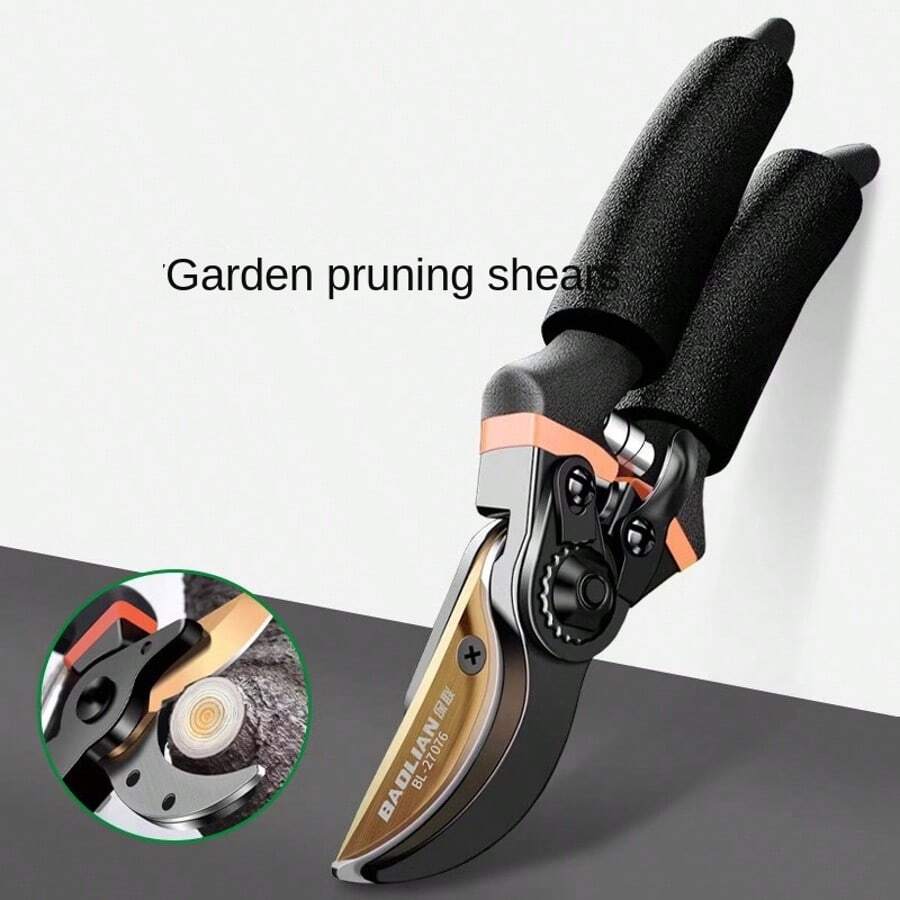 Garden Pruning Shears With Labor-Saving Spring Design, Suitable For Hard Branches/Stems/Fruit Tree Branches/New Shoots/Fresh Flowers, Specialized Labor-Saving Cutting Tool - Pruning Shears - View 1
