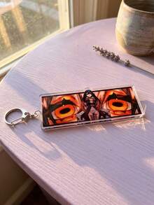 1pc/5pcs Gachiakuta Themed Acrylic Keychains, Featuring Cool Character Eye Close-Up Background And Full Body Illustration Design, Fashionable Bag Charm, Suitable For Back To School, Gift For Anime Fans, Exquisite Collection, All Seasons - Multicolor - View 9