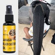 Jeffany Kondisioner Rambut Tanpa Bilas Minyak Jarak Hitam - Murni Ditekan Dingin untuk Melembapkan, Cocok untuk Semua Jenis Rambut, Melembapkan dan Menutrisi Rambut dan Kulit Kepala, 30ml - Minyak jarak hitam - View 1