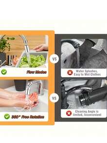 1pc Faucet Extension Accessory, 2 Water Flow Modes, 360° Rotating Extension, Multi-Function Kitchen Sink Aerator, Water Spout Nozzle, Suitable For Kitchen Sink, Bathroom Washbasin, Universal Anti-Splash Head - B - View 6