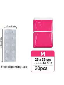 10/20pcs Rose Red Polyethylene Courier Bags, M L XL Mixed Sizes, Self-Adhesive Seal Mailing Bags - Multiple Styles - View 11