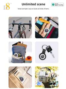 D8 Key Finder Tag (IOS Only), FindMy Tracker Item Locator With Keychain, Suitable For Keys, Pets, Wallets, Backpacks And Tablets, Includes Battery, Compatible With FindMy APP, Global Positioning, Long Battery Life, Phone APP Control, IOS Key Locator - Multicolor - View 10