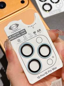 適用於 Apple 18ProMax 鏡頭膜 後置相機 Apple 18/18pro/17/16/15/1413promax 保護貼,雙色氧化鏡頭膜,附定位槓桿方便安裝與拆卸,可重複使用槓桿,防摔防刮,強耐衝擊,完美貼合原機 - 藍色 - 查看 5