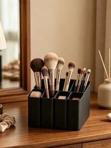 This 11-Compartment Multi-Functional Storage Box/Tray Is An Essential Item For Home And Office Desk Organization. It's A Practical Little Tool For Storing Items Such As Makeup Brushes, Pens, And Electronic Products. - Multicolor - View 3