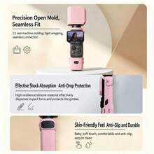 Casing Pelindung Silikon Anti Gores Tahan Guncangan Pelindung Layar Kamera dan Lensa, Pelindung Kulit Lembut Menyeluruh untuk Insta360 Luna Ultra - View 6