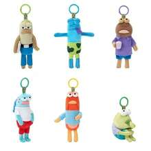 SpongeBob SquarePants Bikini Sea Wall Resident Fish Plush Keychain, 6 Styles Cute Ugly Cartoon Fish Plush Doll Pendant, Backpack Bag Charm, Children And Fan Collection Gift - Multicolor - View 2