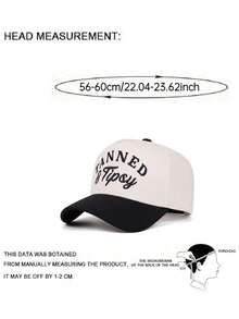 1pc Fashion And Personalized New Hip Hop Hat Letter TANNED Embroidered Baseball Hat Outdoor Adjustable Sunshade Hat Daily Casual Decorative Hat Unisex - Letter TANNED - View 6