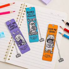 1/3 Colorful Stainless Steel Cute Monster Reading Bookmarks, Accompanying And Marking Bookmarks For Pages That Stay Up Late To Read, Suitable As Gifts For Students, Ladies, Teachers, Students, And Book Enthusiasts. - Color - View 9