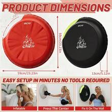 ZM Health Wall‑Mount Boxing Punching Pad Portable Wall Boxing Target, Heavy Duty Punch Training Pad For Home Workout, Boxing Practice Fitness Strike Target For Indoor Exercise - Multicolor - View 4