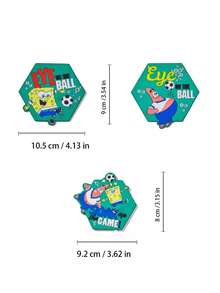 SpongeBob SquarePants | Joivida 1 Pc Drink Coaster Set, Cute Cartoon Print, PVC Material, Protects Table Surface, Waterproof Easy Wipe, Table Surface Guard, For Party Hosts, Great Entertaining Item - Green - View 3