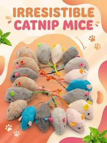 1/5/10pcs Mouse Cat Toys Interactive Teaser Toys Indoor Pet Cat Supplies - View 5