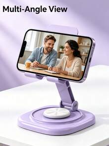 360° Rotatable Foldable Phone Stand Phone Holder Metal Rotating Phone/Tablet Stand Holder Tablet Desktop Stand For Office Camping Home Room Decor School Supplies Home Decor Travel Essential Phone Accessories - Multicolor - View 5