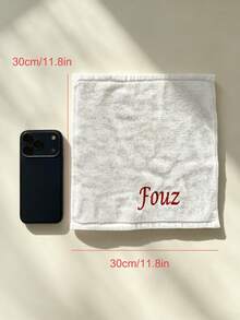 Personalized Embroidered Face Towel Multi-Color Embroidered Name Ideal For Pajama Party Bathroom SPA Bridesmaid Gift Wedding Gift Love Gift Party Favor Hotel Customization Gift For Best Friend Soft Washcloth Absorbent, Thoughtful Gift, Quick-Dry - Multicolor - View 3