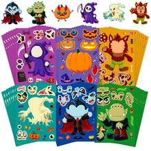 6pcs Halloween Monster Cartoon Sticker Set, Waterproof Removable Reusable Kids Craft Stickers, Vampire Mummy Pumpkin Cute Decorative Stickers, Party DIY Scrapbook Small Gifts, Suitable For Birthday, New Year, Valentine's Day, Easter, Children's Day, Back To School, Halloween, Thanksgiving And Christmas Gifts - Multicolor - View 3