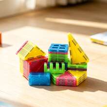 Magnetic Building Blocks - Colorful Window & Small Car Toys, STEM Toys, DIY Creative Toys For Kids, Perfect Birthday Gift (Random Color) Halloween Christmas Thanksgiving Holiday Gift Best Birthday Gift - Multicolor - View 5