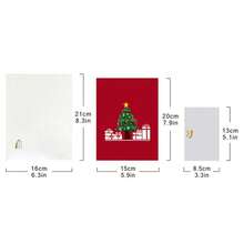 Personalized Custom 3D Pop-Up Christmas Card, Christmas Tree, 3D Greeting Card, Featuring Snowy Village And Christmas Tree, Merry Christmas Card Suitable For Women, Men, Mothers, Fathers, Daughters, Sisters, Wives, Friends And Family - Single Piece - View 8