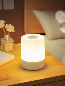 LED Touch Night Light USB Rechargeable Desk Lamp With Switch 3 Color Adjustable Bedside Night Light Bedroom Decor Lamp - White - View 6