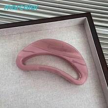 1pc Minimalist Large Hollow Hair Claw, Premium Curved Hair Claw, Suitable For Daily Commute Hairstyling And Hair Bundling, Versatile Everyday Gift - Multicolor - View 12