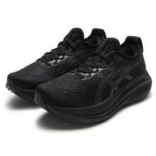 Asics 女鞋 GEL-NIMBUS 27 運動鞋 網面透氣緩震跑鞋 - 黑色/灰色 - 查看 7