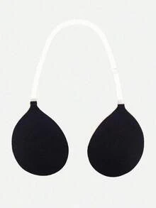 1pc Invisible Spaghetti Strap Round Cup Support Adhesive Bra With Adjustable Shoulder Straps, Suitable For Camisoles And Backless Dresses - Multicolor - View 9