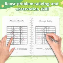 Sudoku Logic Puzzle Notebooks, Number Reasoning, Focus, Observation And Problem-Solving Practice With Beginner, Intermediate, Advanced & Challenge Levels For Home, Classroom And Daily Brain Training - Sudoku Logic Training - View 5