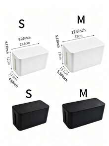 Large Cable Management Box, Hide Power Strip And Desktop Cables, Power Strip Storage Box, Easy To Assemble, Suitable For Home/Office, PP Plastic Material, Keep Cables Neat And Organized, Ideal Choice For Home And Office Environment - Multicolor - View 11