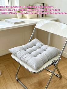 1PC Ultra‑Soft Seat Cushion With Lumbar Support, Non‑Slip Backrest Pad For Office, Patio & Dining Chairs, Comfort Seat Pad Ideal For Elderly, Office Workers, Students, Perfect Back‑To‑School & Christmas Gift For Home Desk Use - Ins-style Solid Color Macaron Seat Cushion - View 13