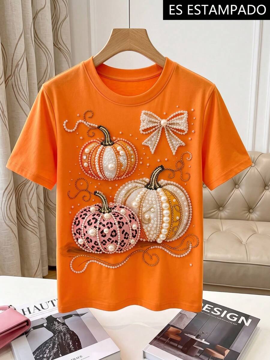 Women T-Shirts - Orange - View 1