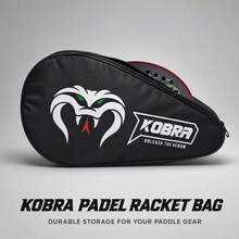 حقيبة مضرب البادل KOBRA، حقيبة حمل واقية من الأكسفورد المقاومة للماء - متعدد الألوان - مشاهدة 7